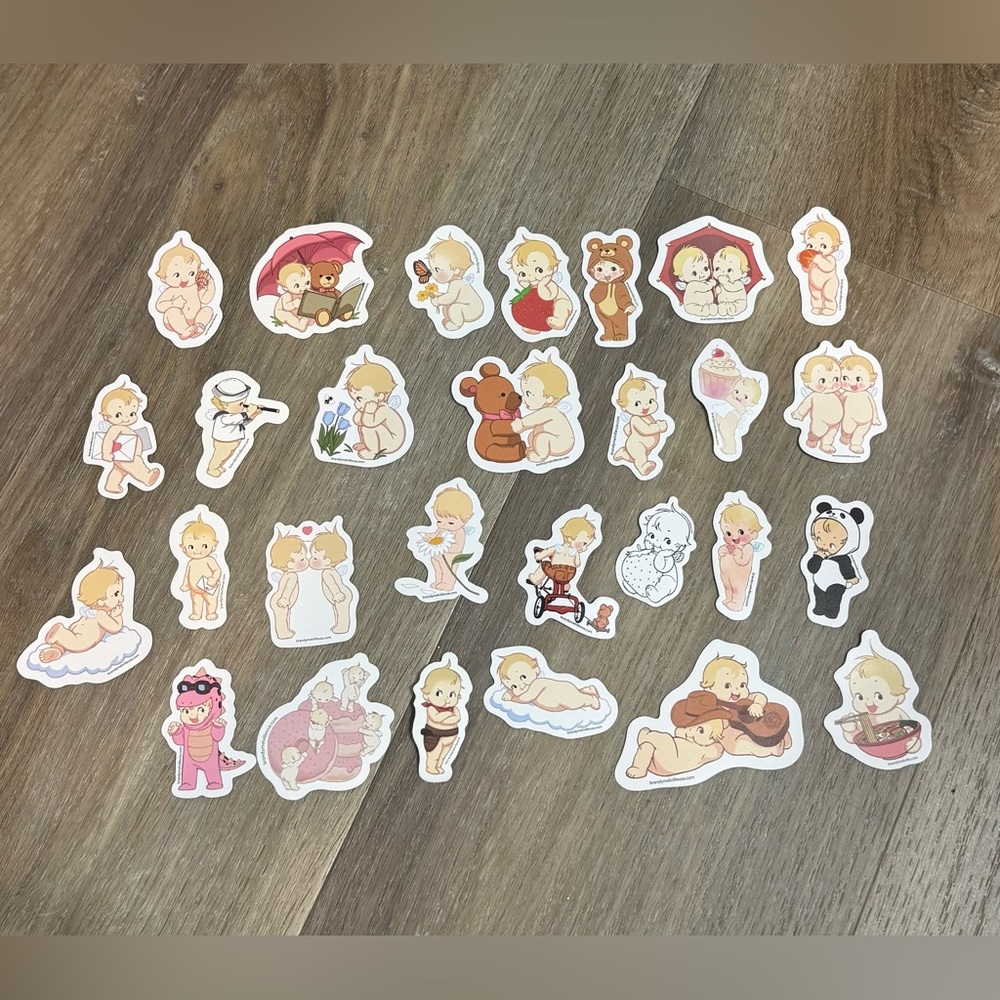 Brandy Melville Cute Character Stickers - Multicolor